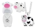 COW Crystal Necklace in Figural Gift Box