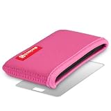 SAMSUNG i9100 GALAXY S2 II PINK HORIZONTAL NEOPRENE SLEEVE / POUCH / CASE / COVER BY SHOCKSOCK (LUXURY RED INTERIOR) + SCREEN PROTECTORby Shocksock