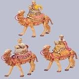 3-Piece Set Fontanini 5 Three Kings on Camels Nativity Figurines #71514