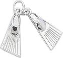 Swim Fins Charm by Rembrandt Charms
