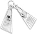 Swim Fins Charm by Rembrandt Charms