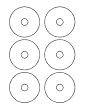 3" Mini CD / DVD Labels (600 White Sheets 3,600 CD Labels)