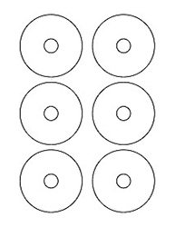 3" Mini CD / DVD Labels (100 White Sheets 600 CD Labels)