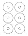 3" Mini CD / DVD Labels (100 White Sheets 600 CD Labels)