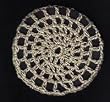 Khaki Classic Crocheted Hair Bun Cover- LARGE