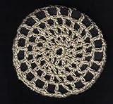 Khaki Classic Crocheted Hair Bun Cover- LARGE