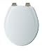Mayfair 30NISL 000 Designer Series Wood Toilet Seat with Brushed-Nickel Whisper-Close...