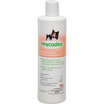 Mycodex Flea-tick Pet Shampoo with 3x Pyrethrins 12 oz