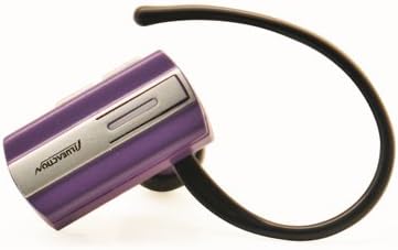 Lightweight, Low Profile Wireless Mini Bluetooth Earpeice Headset With Simple Three Step Connect (Purple)