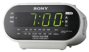 New Sony Clock Radio Tuner Calendar
