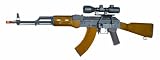 Kalashnikov AK Magazine - Black/Brown - Full Metal Body - Adjustable Spin-up - Full/Semi Auto - Solid Stock High-cap Magazine - Tactical Rail - Includes 2 Magazine - 2 Changeable Grips