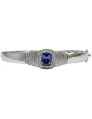 14K Exquisite Tanzanite Bangle with Diamonds (NEW ARRIVAL)