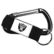 Oakland Raiders Black Carabiner Keychain