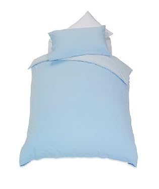 Jersey cot duvet set - Blue
