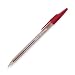 Pilot Better Stick Ballpoint Pen, Fine Point, Tinted Red Barrel, Red Ink (37011), 12-Count