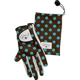 Glove It Brown/Turquoise Golf Glove & Pouch (COLOR: Brown)