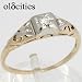 14K Yellow & White Gold Diamond Ring - OldCities Antique Jewelry