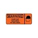 Pictorial Osha Sign - Vinyl - Warning Hard Hat Required In This Area