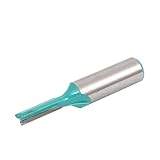 uxcell ルータービット　カッター　ストレートシャンク　2フルート　大工ツール　グリーン