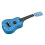 CHILDREN WOODEN BLUE ACOUSTIC GUITAR W 6 STRINGS