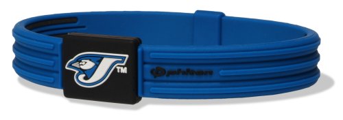 Phiten MLB Authentic Bracelet, Toronta Blue Jays, Medium (6.75 Inches)