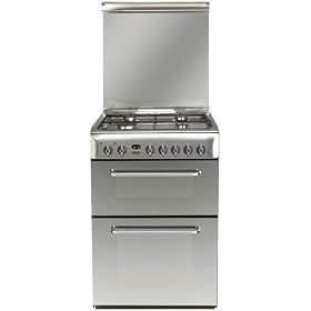 Dual Fuel Double Oven Cooker c/w 4 Burner Hob (KDP60E)