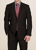 Kenneth Cole Black Net Two Button Side-vented Jacket