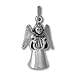 Guardian Angel with Musical Lyre Sterling Silver Charm