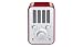 Produkt-Bild: Bernstein PRA 30 Tragbares Radio (UKW-/MW-Tuner, 5/10 Watt RMS) rot