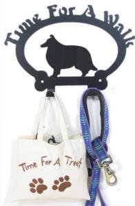 Dog Leash Hook - Shetland Sheepdog (Time for a Walk)