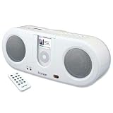 Boom Box w/remote for iPod-Wht