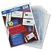 C-Line Business Card Holders, 20 Cards/Page, Clear, 8.125 x 11.25 Inches, 10 per Pack (61217)