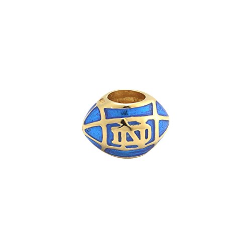 Irish Bead Notre Dame Football Silver & Enamel