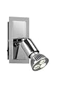 Trio-Leuchten 820570105 Power-LED-Spot 3x1W LED GU10 3100K 4x10cm mit Schalter alufarbig/chrom