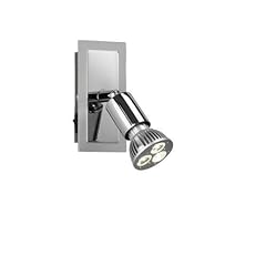 Trio-Leuchten 820570105 Power-LED-Spot 3x1W LED GU10 3100K 4x10cm mit Schalter alufarbig/chrom