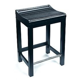 Set of 2 Arianna Counter Stools , Black by SmartBargains