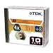 TDK DVD+R Blank Media with Jewel Cases (DVD+R47CBXS10TG, 4.7 GB, 4X Speed)- 10 Pack