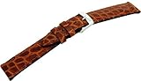 MORELLATO (モレラート) 時計バンド LIVERPOOL 16mm ブラウン 牛革クロコダイル型押し D0751 376 037 016