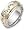 37 Diamond Titanium & 14 Karat Yellow Gold SPINNING Wedding Band - 4