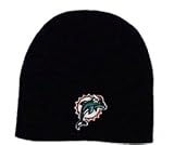 Miami Dolphins NFL Black Knit Beanie Hat
