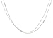 Amazon Collection Sterling Silver Set of Two 040 Gauge Square Snake Chain and 030 Gauge Round Snake Chain Necklaces, 16