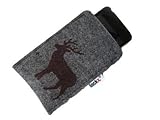 Linckx Platzhirsch iPod und iPhone Etui aus Filz graumeliert