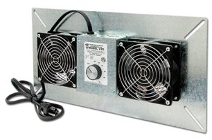 Tjernlund UnderAire Crawl Space Ventilator - Deluxe Two-Fan, 220 CFM, Model# V2D