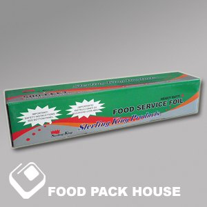 18x500' Heavy Duty Aluminum Foil Rolls - 1000 ft cs by Sterling King Foil