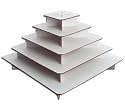 Cupcaketree Original Large Square Cupcake Stands for Weddings - 5-Tier - Holds up to 300 Cupcakes!