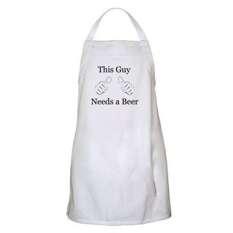 This guy needs a beer Apron - Father's Day Gift