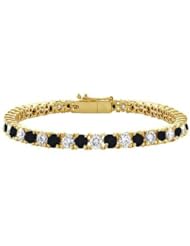 Black and White Diamond Tennis Bracelet with 5 CT Diamonds