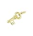 14k Yellow Gold Polished Key Italian Charm Pendant