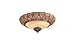 Monte Carlo MC118 Cheeta Bowl Light Kit, Cappuccino Faux Alabaster Glass, Includes Three 60 Incandescent Candelabra Bulbs