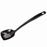 Slotted Serving Spoon - Black Slotted scoop 31cm handle